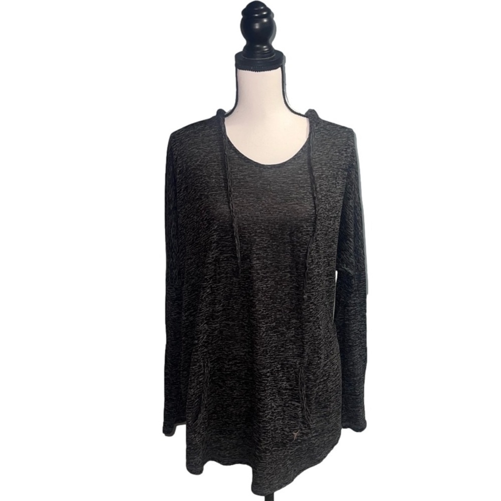 Old navy- black hooded long sleeve shirt